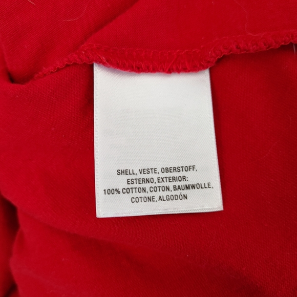 Anthropologie Maeve Dakota Short Sleeve T-Shirt Belted Wrap Top Red Small - Picture 16 of 16